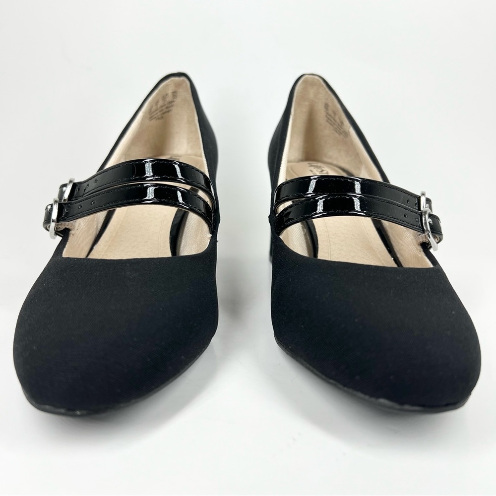 LifeStride Women's True Block Heel Mary Jane Pumps Black Micron Size 5M - Picture 4 of 13
